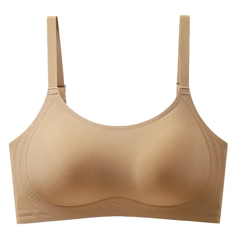 Jelly Soft Non-Magnetic Underwear Women's Small Chest Gathering Bra - Image 4