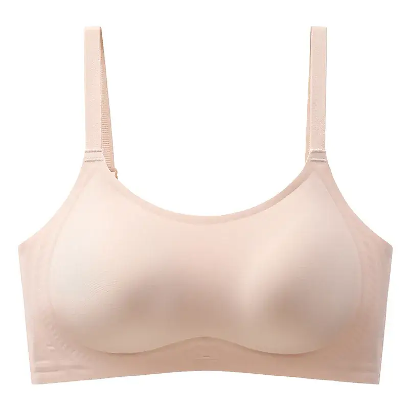 Jelly Soft Non-Magnetic Underwear Women's Small Chest Gathering Bra - Image 3