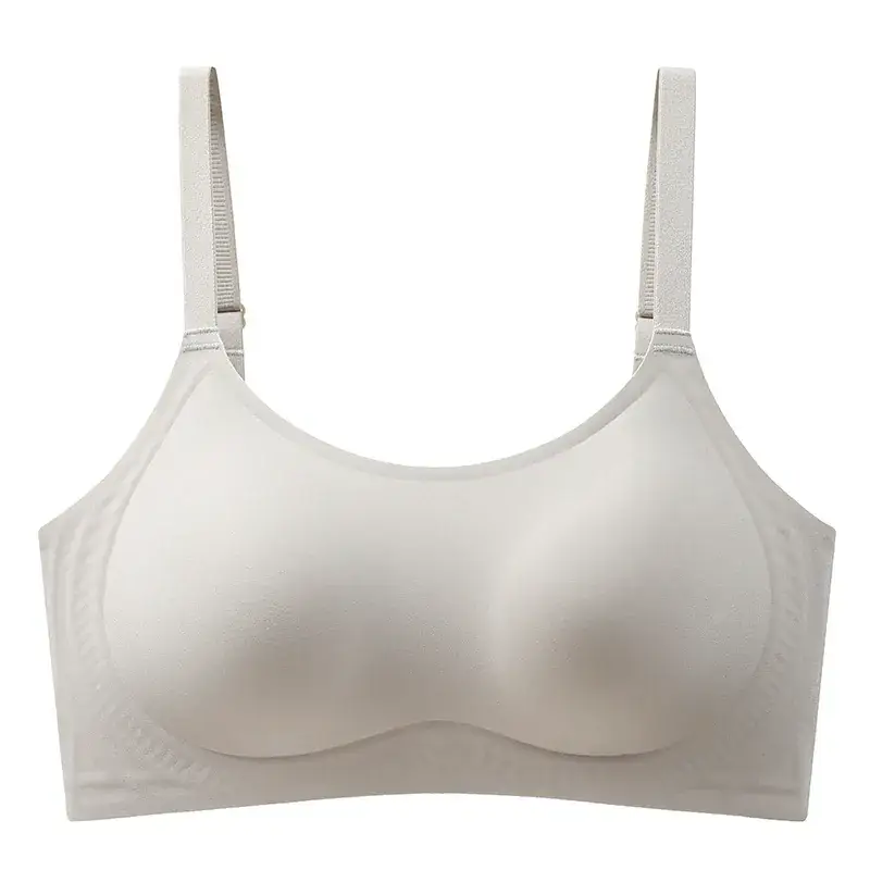 Jelly Soft Non-Magnetic Underwear Women's Small Chest Gathering Bra - Image 5