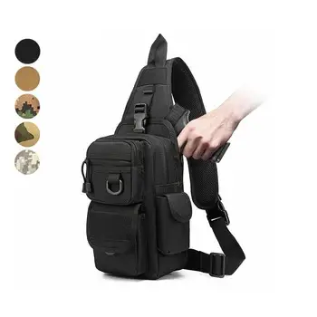 Men's Tactical Hidden Shoulder Bag Black Quick Access - Image 10