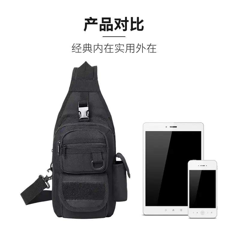 Men's Tactical Hidden Shoulder Bag Black Quick Access — feature 5