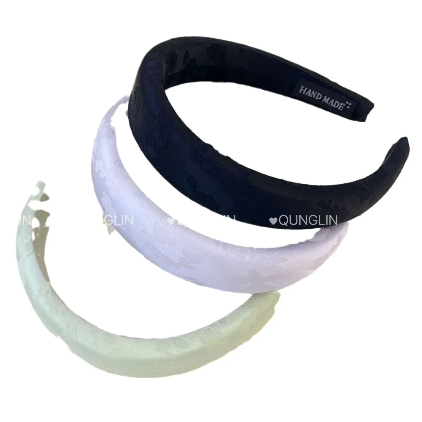 New Chinese Jacquard Dark Pattern Headband for Women