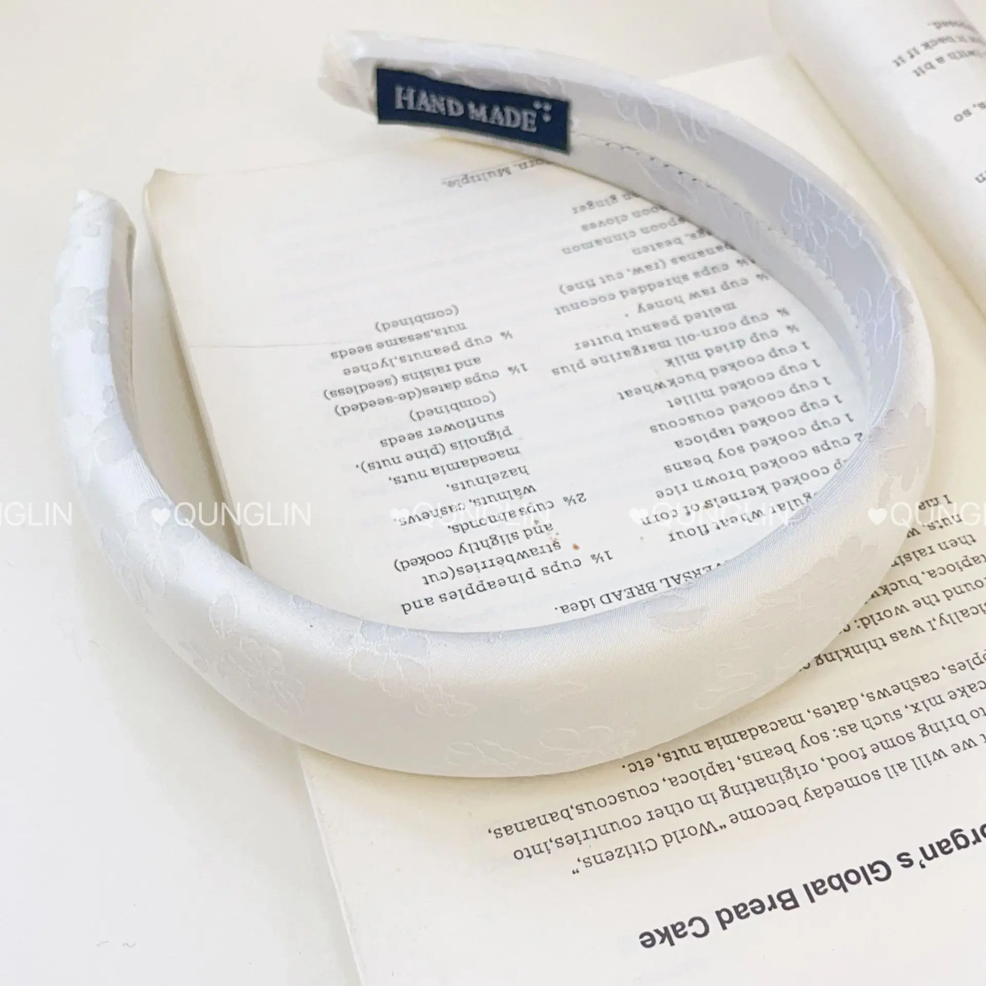 New Chinese Jacquard Dark Pattern Headband for Women