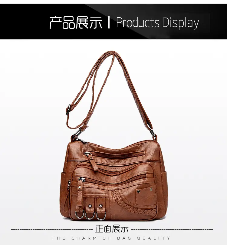 Women's 2026 Crossbody Bag Maroon Croc Leather — feature 17