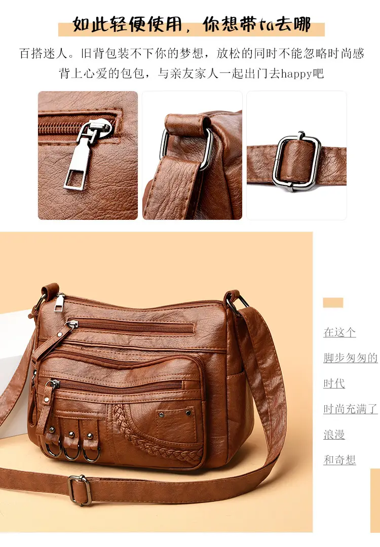 Women's 2026 Crossbody Bag Maroon Croc Leather — feature 4