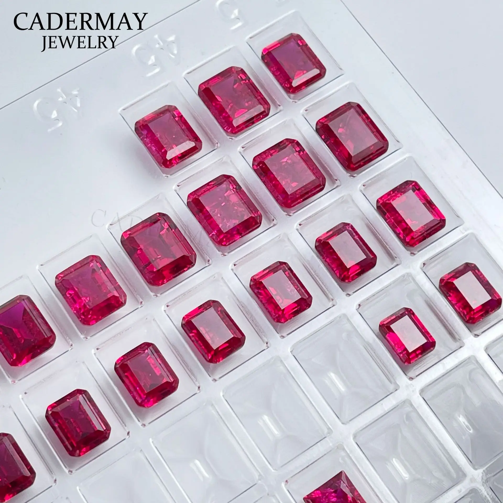 Cotton Batting Synthetic Ruby Gems for Women - Image 2