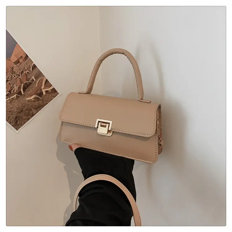Portable Lock Small Bag Women 2024 Spring New Fashion - Image 3