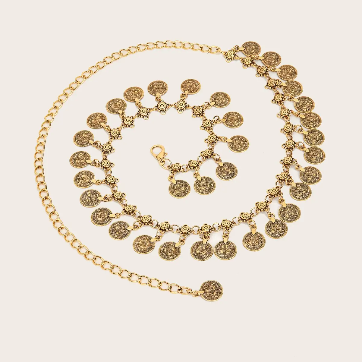 Silver Crystal Retro Waist Chain for Women - Image 4