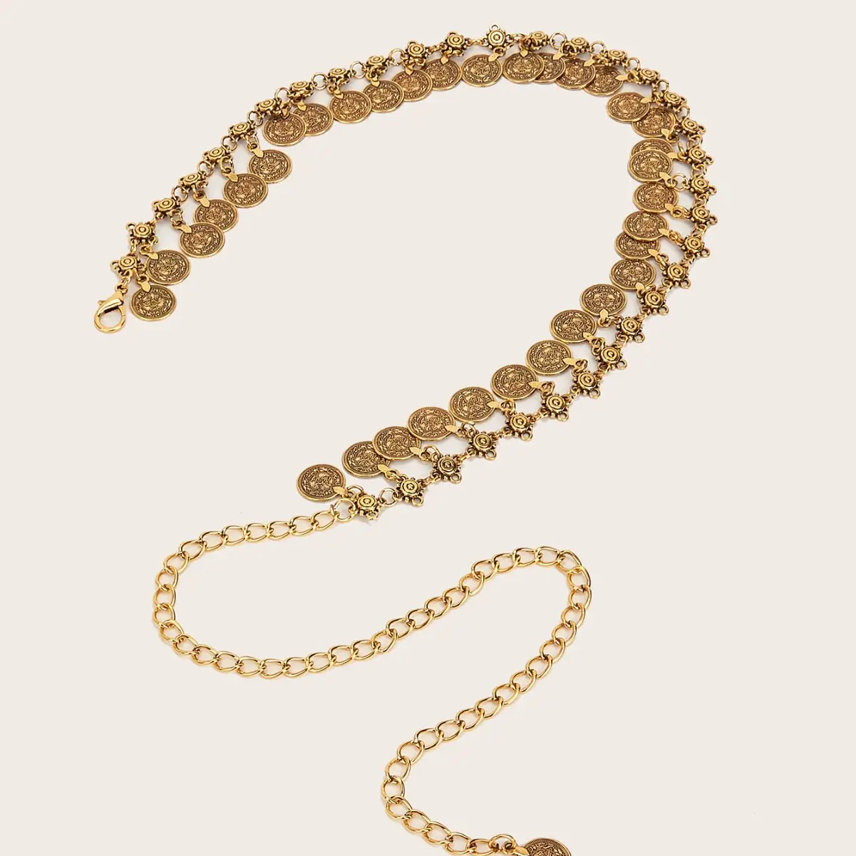 Silver Crystal Retro Waist Chain for Women - Image 5