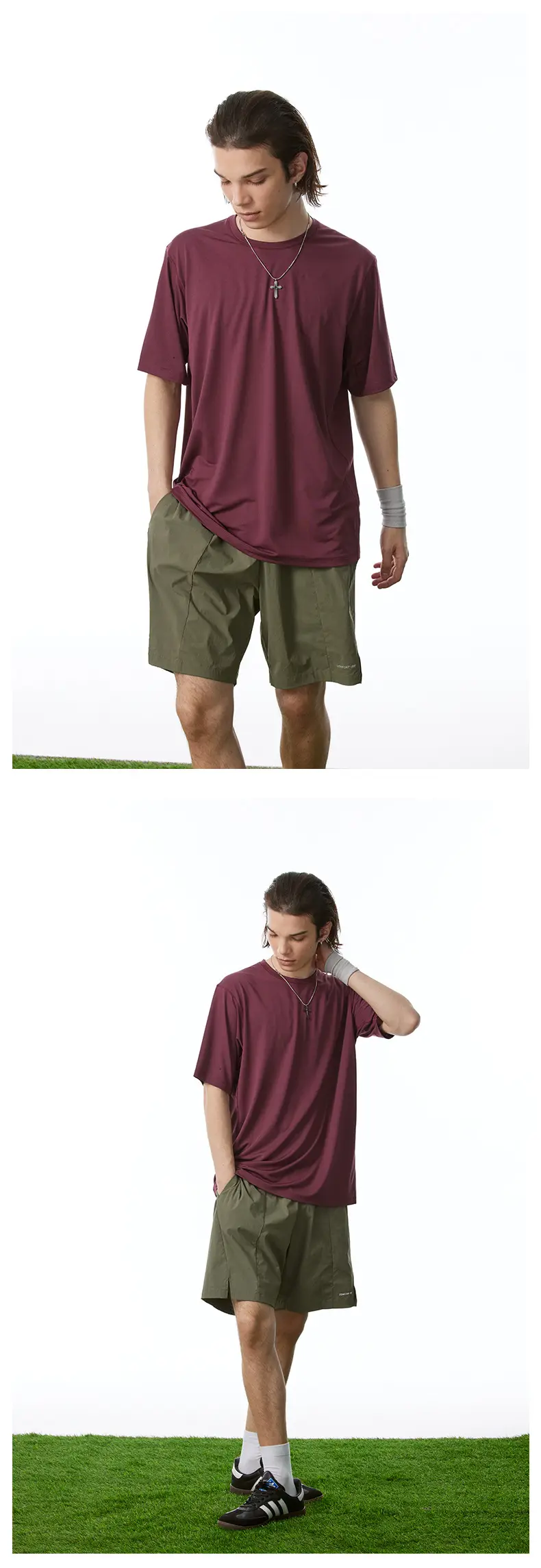 Men's Unf Bird Cotton T-Shirt Maroon 122g — feature 32