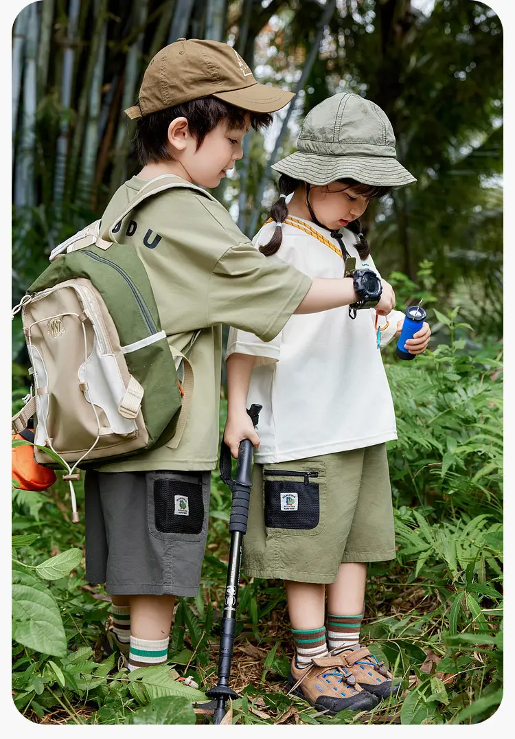 Dudujia Grey T-shirt for Boys Summer Camping Style — feature 16
