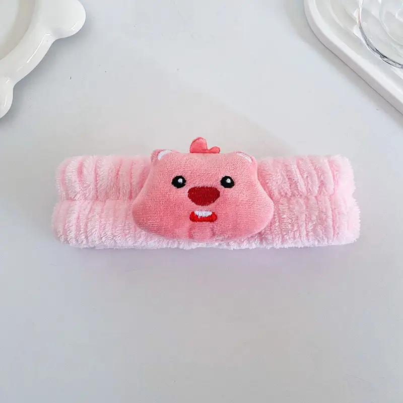 Plush Yugui Hair Band with Bow for Girls