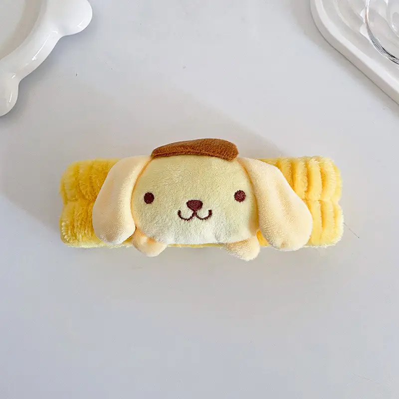 Plush Yugui Hair Band with Bow for Girls