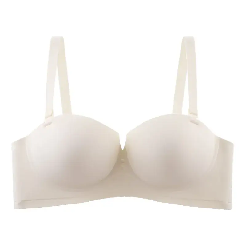 Women's Half Cup Bra Steel Ring Closure, Seamless, Anti-Sagging