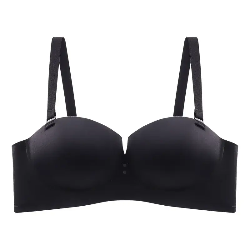 Women's Half Cup Bra Steel Ring Closure, Seamless, Anti-Sagging