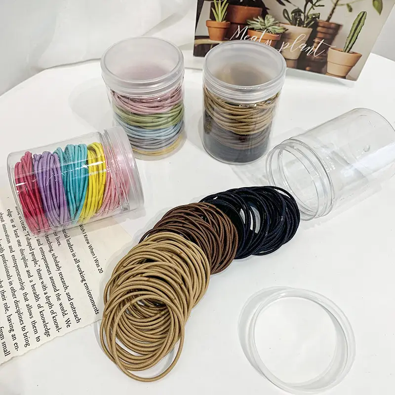 100 Pcs Colorful Hair Ties for Women