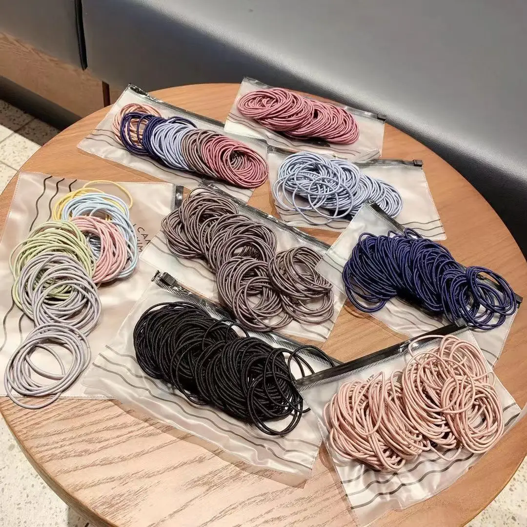 100 Pcs Colorful Hair Ties for Women — feature 4