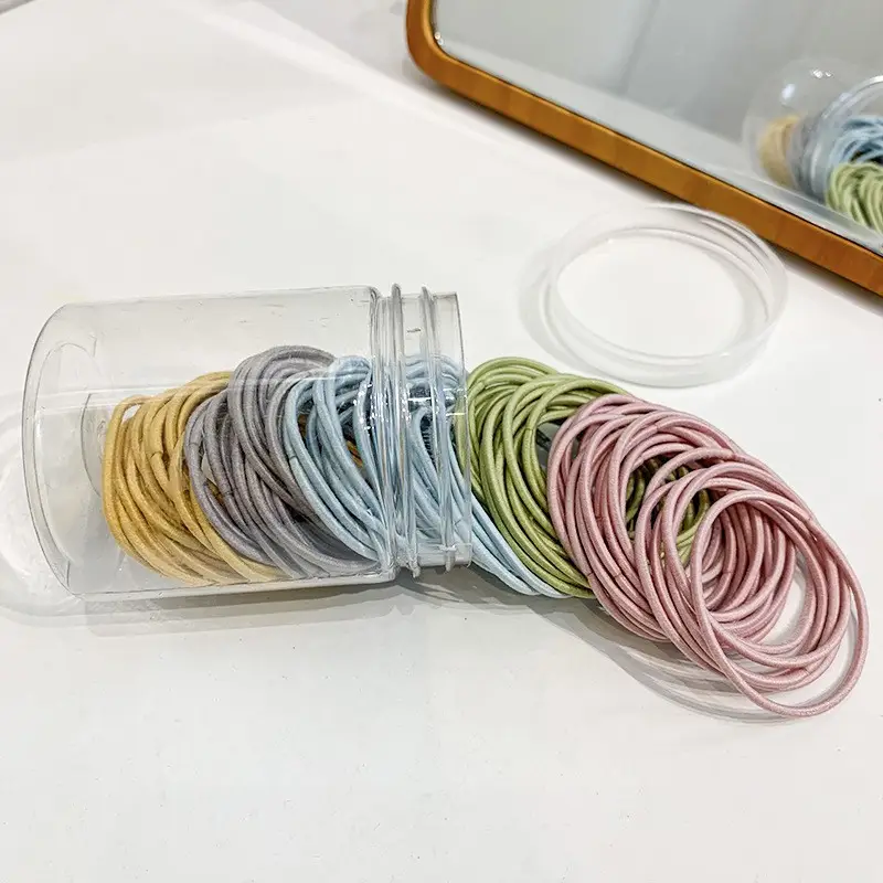 100 Pcs Colorful Hair Ties for Women