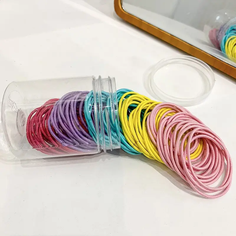 100 Pcs Colorful Hair Ties for Women