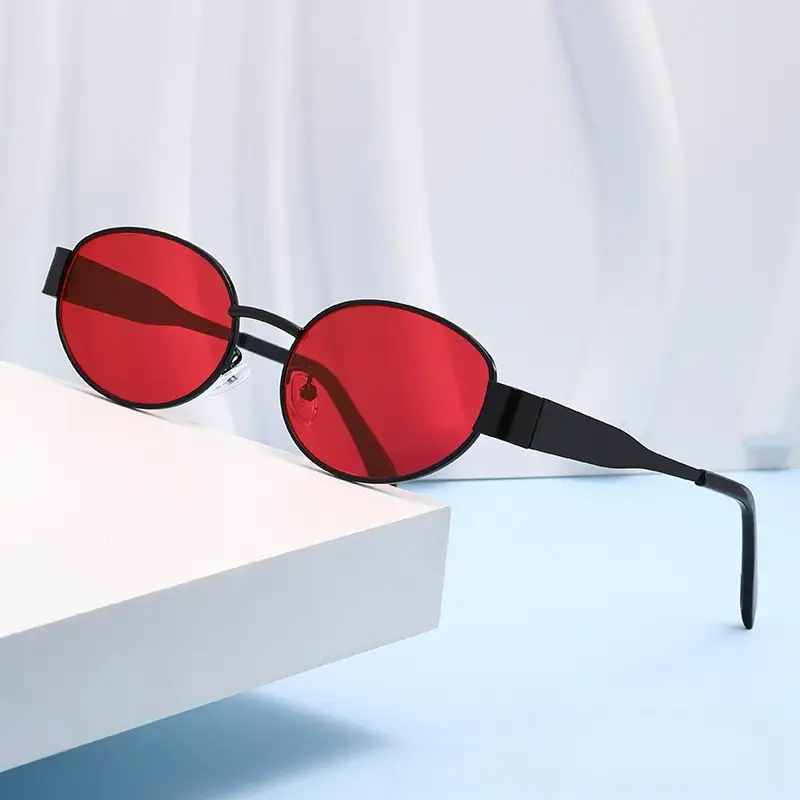 Women's Red Oval Sunglasses 2026 New Model - Image 11