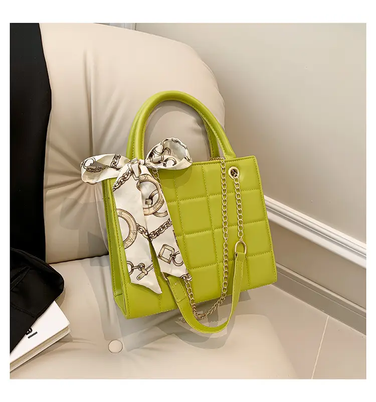 Elegant Scarf Bag Black Rhombic Shoulder Crossbody — feature 29