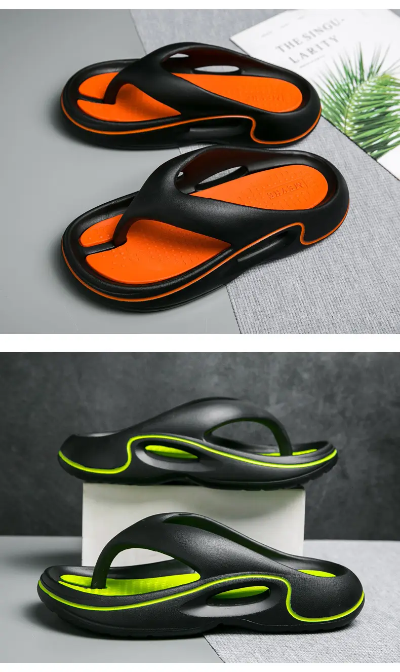 2024 Summer Large Size Flip-Flops Men's Green EVA — feature 11