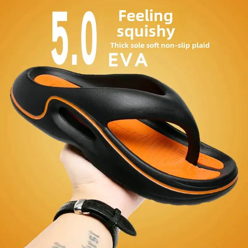 2024 Summer Large Size Flip-Flops Men's Green EVA