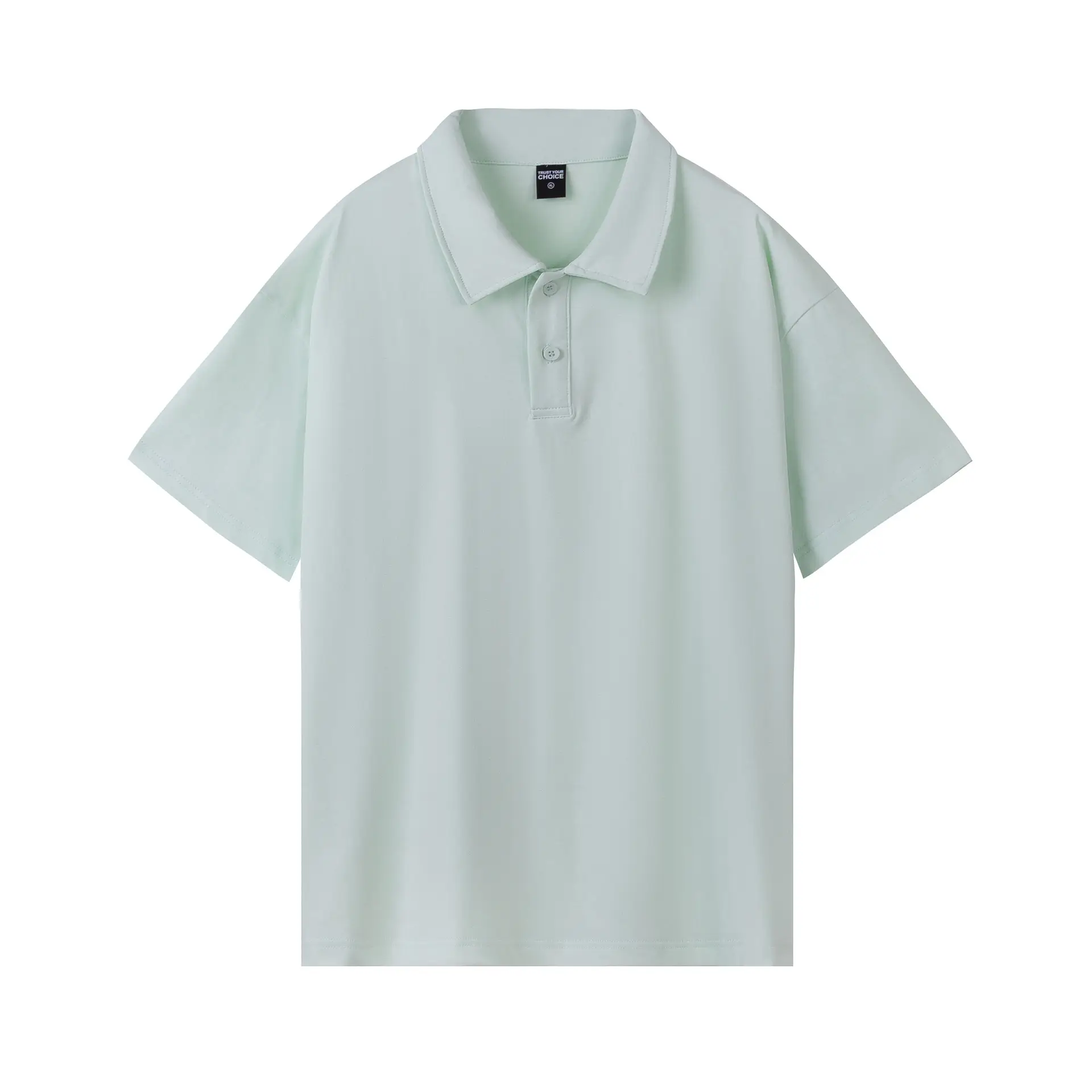 Men Cotton Polo Shirt Light Beige 32 Count Double Yarn - Image 4