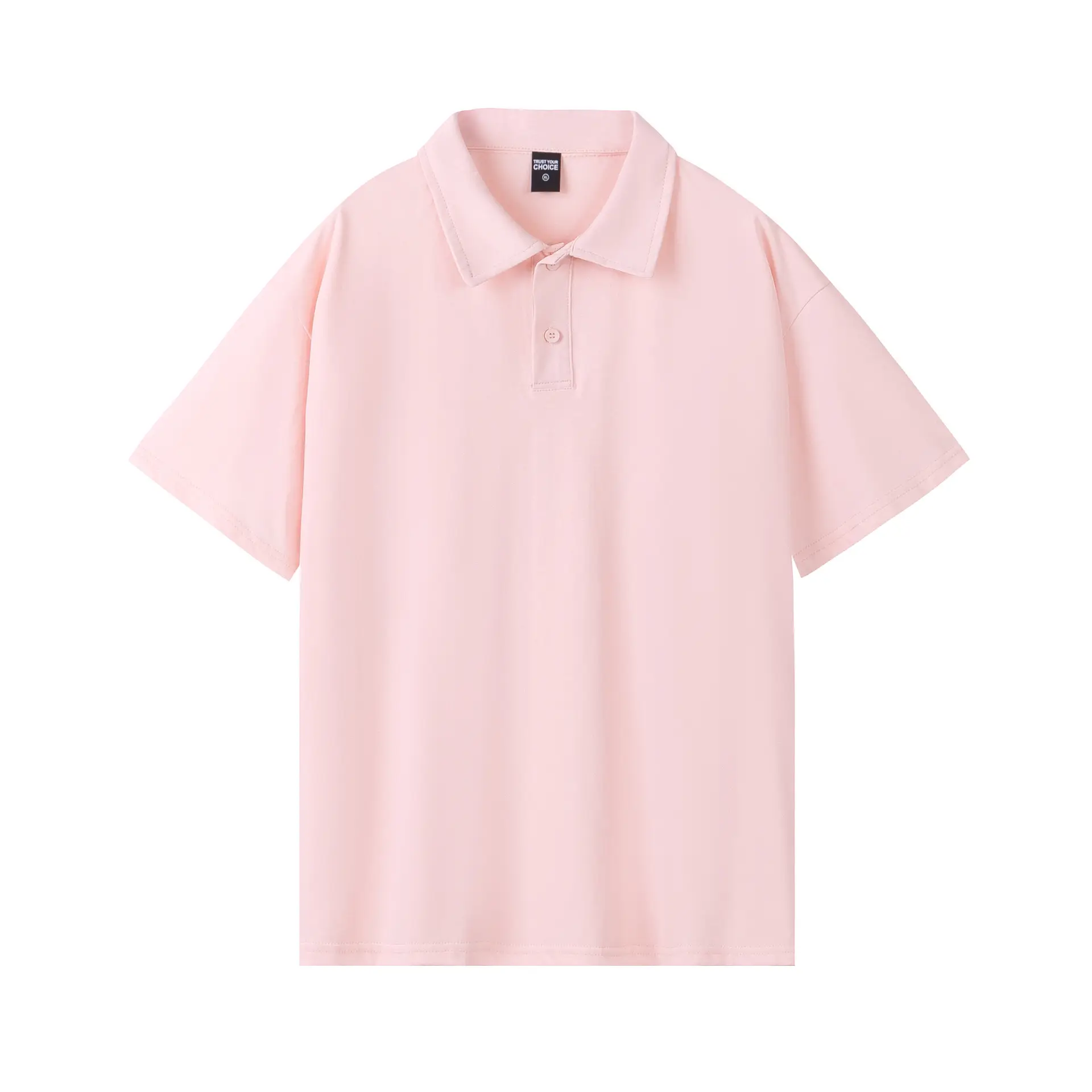 Men Cotton Polo Shirt Light Beige 32 Count Double Yarn - Image 8
