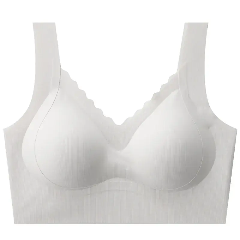 Traceless Push-Up Bra Women Large Chest Small - Image 10