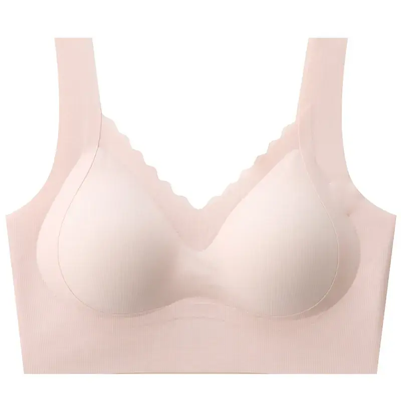 Traceless Push-Up Bra Women Large Chest Small - Image 4