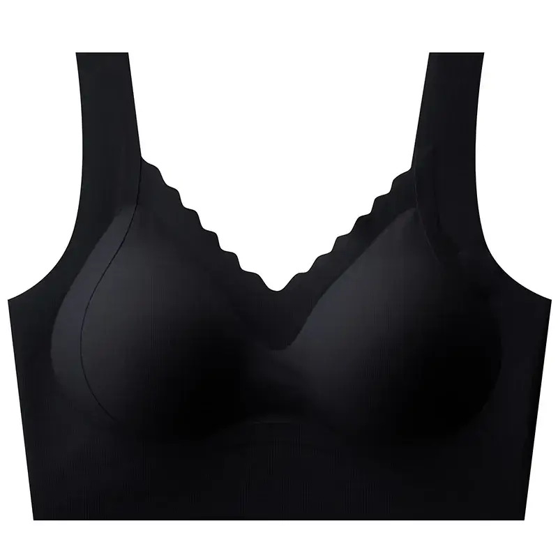 Traceless Push-Up Bra Women Large Chest Small - Image 5