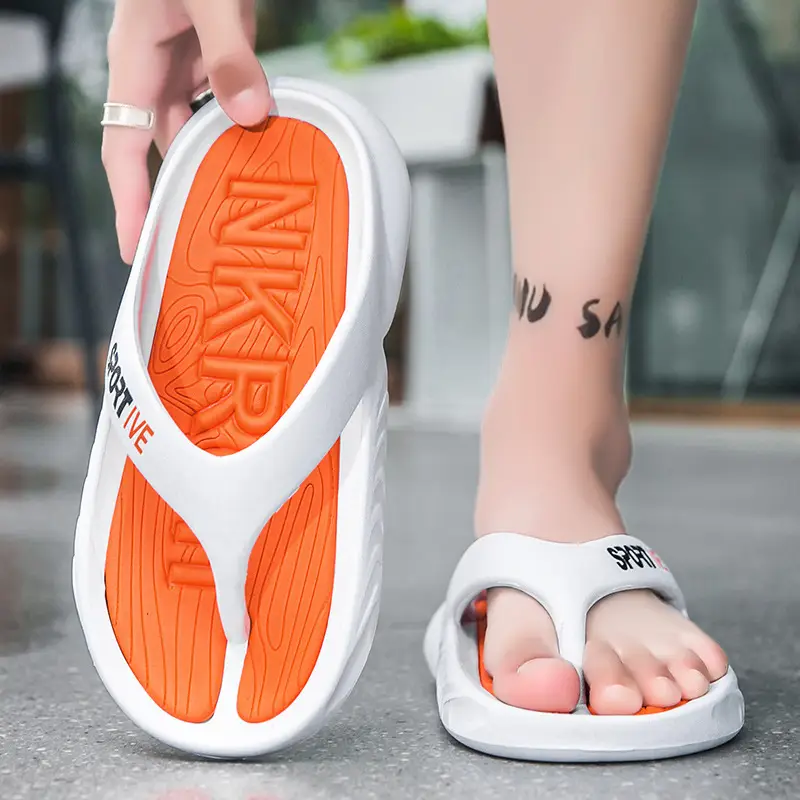 2024 Summer Large Size 46 Slippers Men's Sandals Stopped Feeling EVA Beach Sandals Flip-Flops Flip-Flops - Image 6
