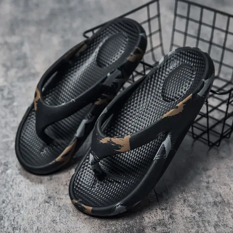 2024 Summer 46 Large Size Flip-Flops Men's Thick-soled Outdoor Beach Shoes Lightweight Breathable Flip-flops for Couples Women's Flip-flops - Image 4