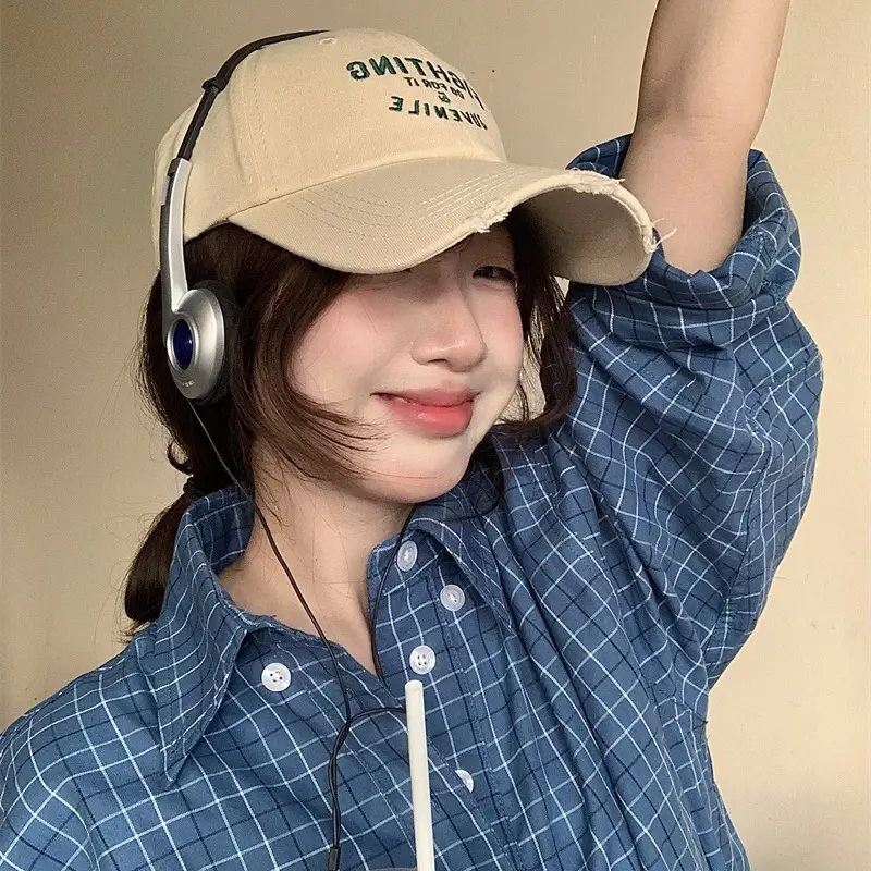 Women Black "FIGHTING" Cap with Embroidery - Image 10
