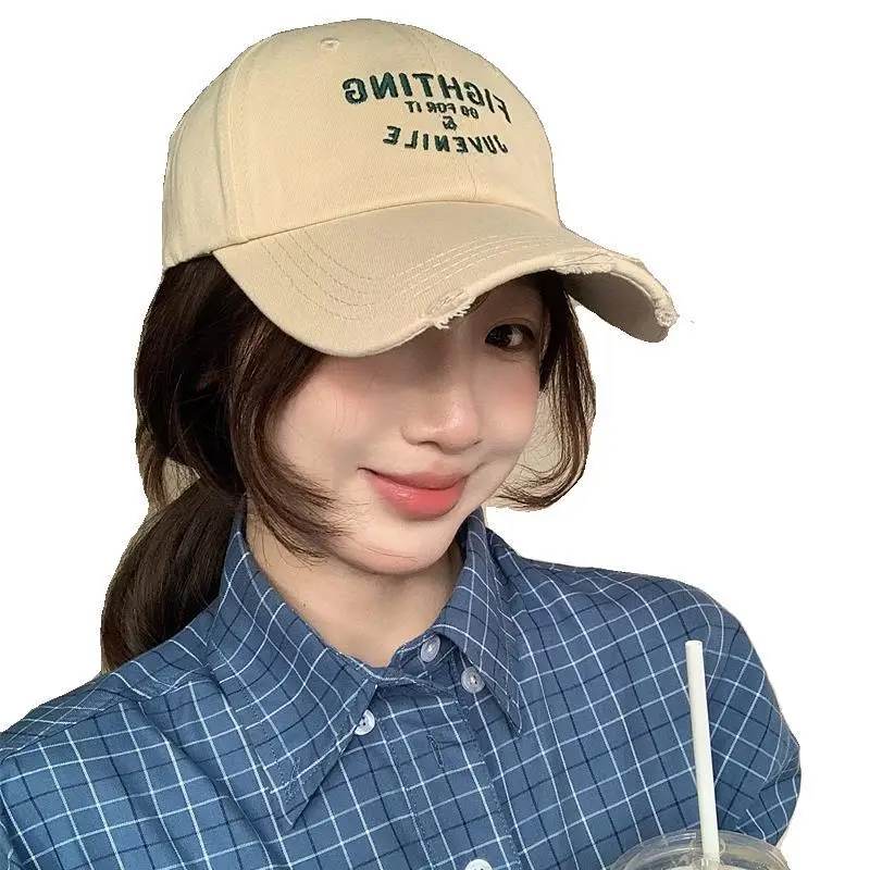 Women Black "FIGHTING" Cap with Embroidery - Image 11