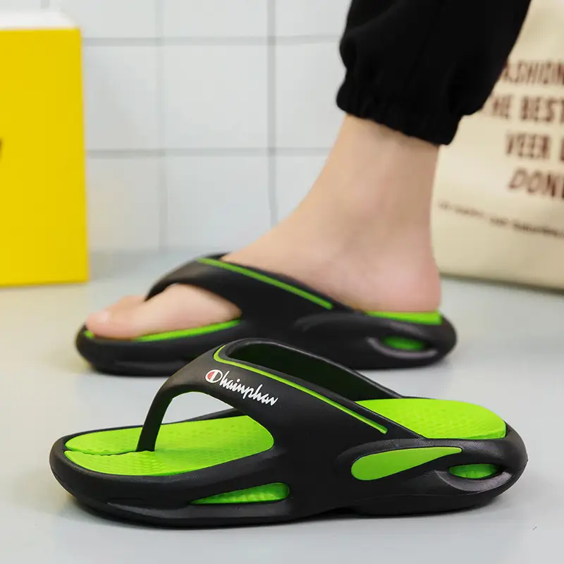 2024 Men's Green EVA Flip-Flops Beach Sandals - Image 6