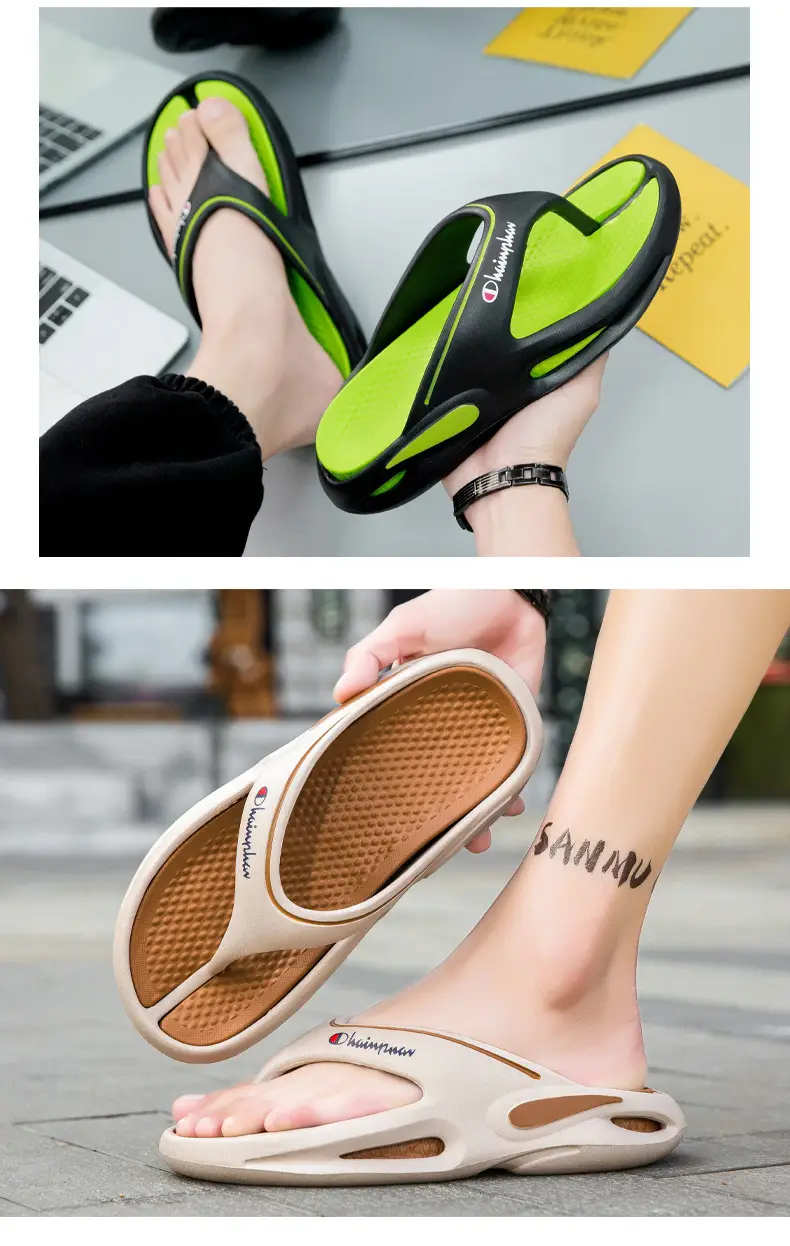 2024 Men's Green EVA Flip-Flops Beach Sandals — feature 9