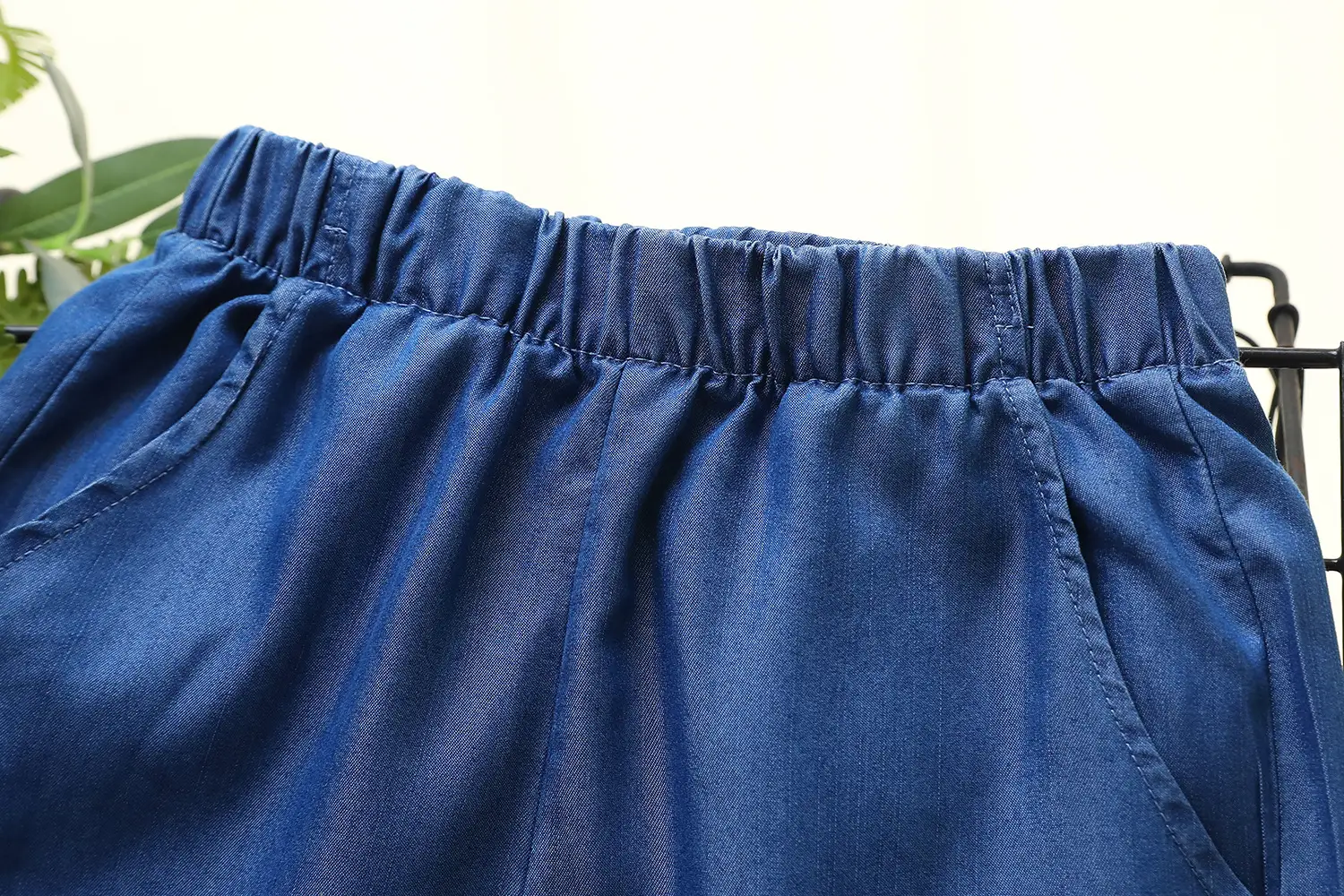 2024 Summer Tencel Pants Blue Flat Cut Cooling — feature 5