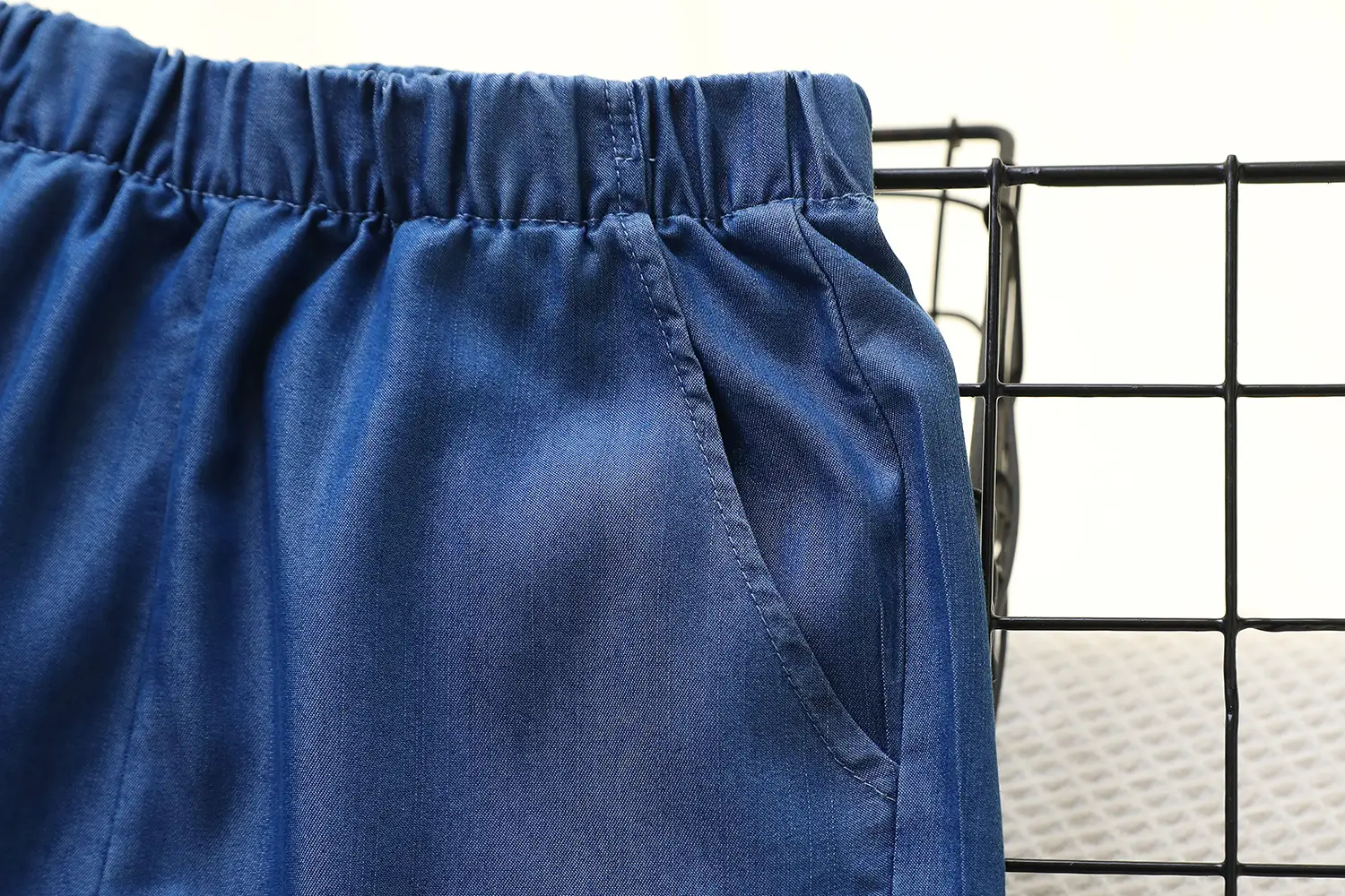 2024 Summer Tencel Pants Blue Flat Cut Cooling — feature 6