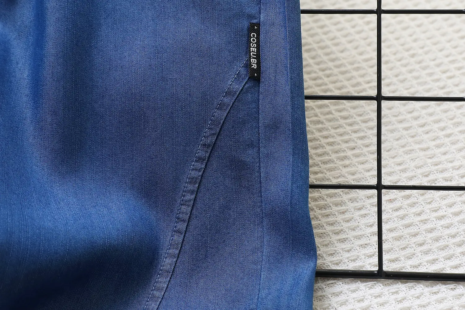 2024 Summer Tencel Pants Blue Flat Cut Cooling — feature 7