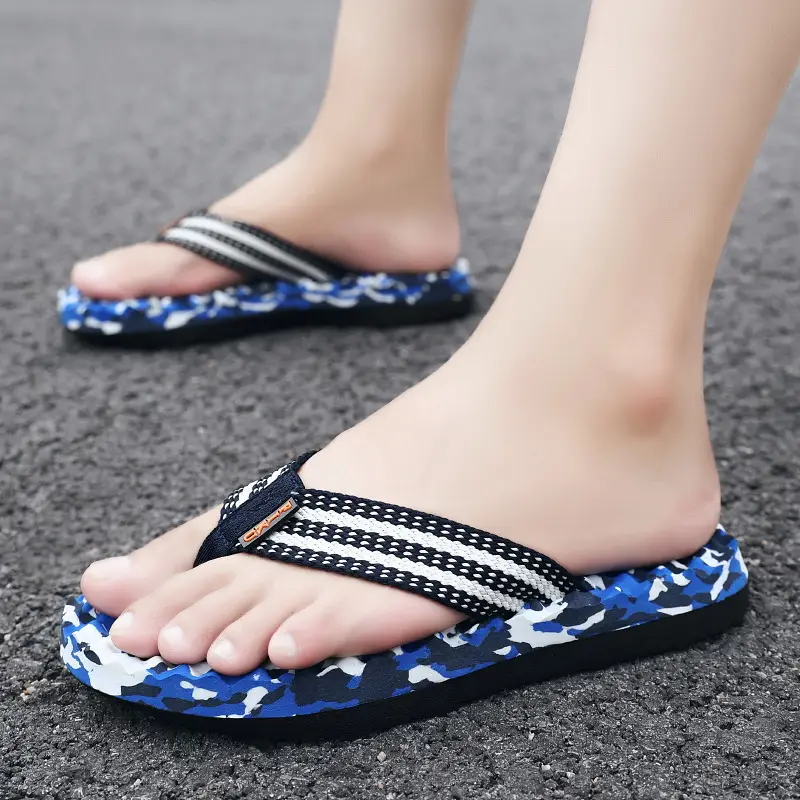 2024 Summer Vietnamese Slippers Men's Flip-Flops Shit Feeling Exterior Wear Camouflage Large Size Thick Bottom Outdoor Beach Sandals - Image 17