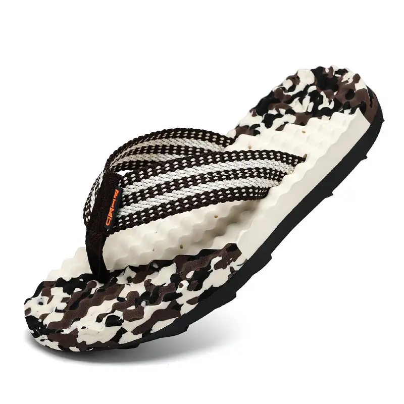 2024 Summer Vietnamese Slippers Men's Flip-Flops Shit Feeling Exterior Wear Camouflage Large Size Thick Bottom Outdoor Beach Sandals - Image 10