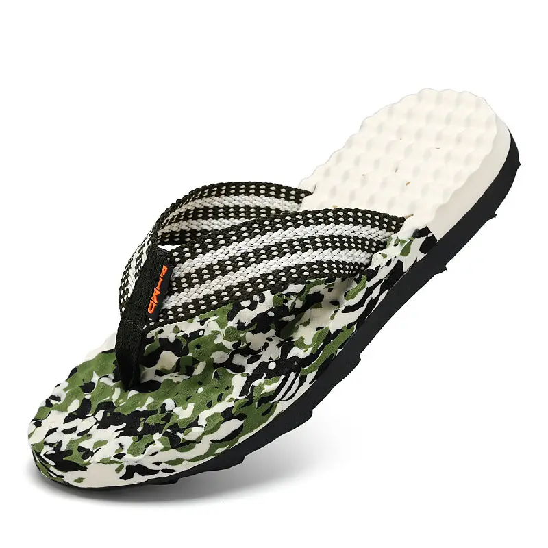 2024 Summer Vietnamese Slippers Men's Flip-Flops Shit Feeling Exterior Wear Camouflage Large Size Thick Bottom Outdoor Beach Sandals - Image 12