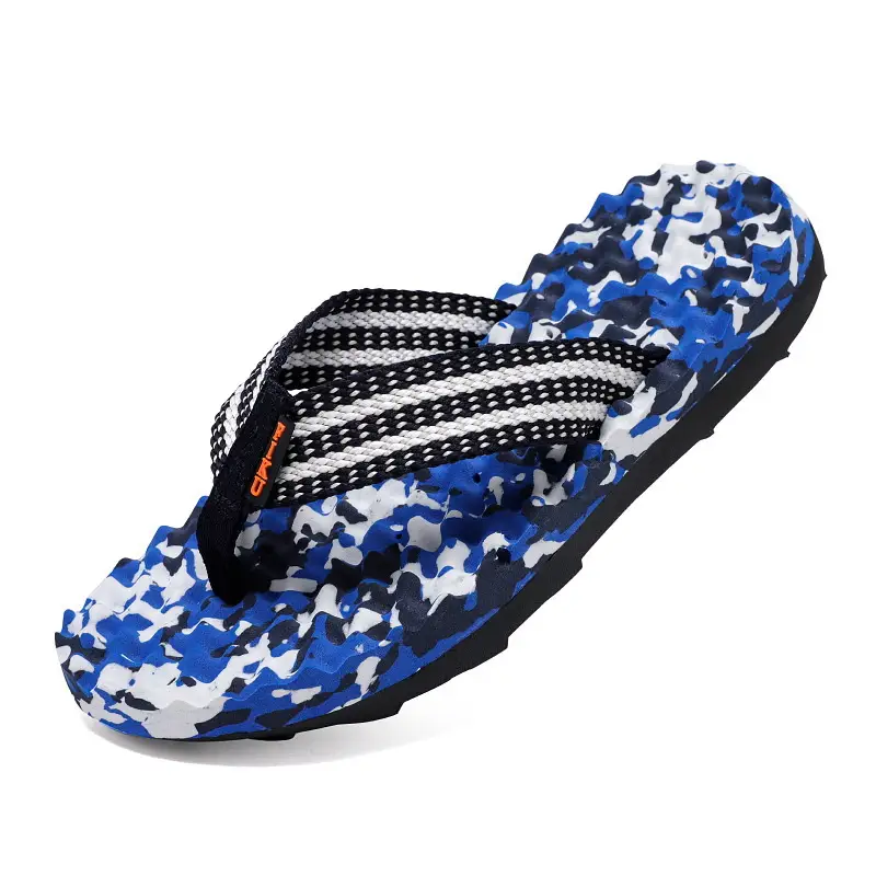 2024 Summer Vietnamese Slippers Men's Flip-Flops Shit Feeling Exterior Wear Camouflage Large Size Thick Bottom Outdoor Beach Sandals - Image 2