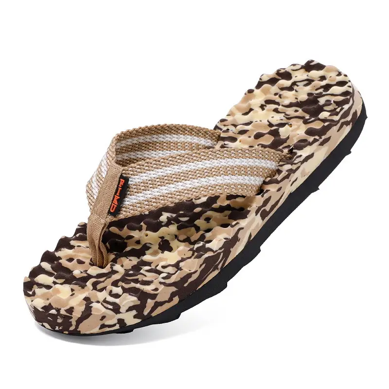 2024 Summer Vietnamese Slippers Men's Flip-Flops Shit Feeling Exterior Wear Camouflage Large Size Thick Bottom Outdoor Beach Sandals - Image 3