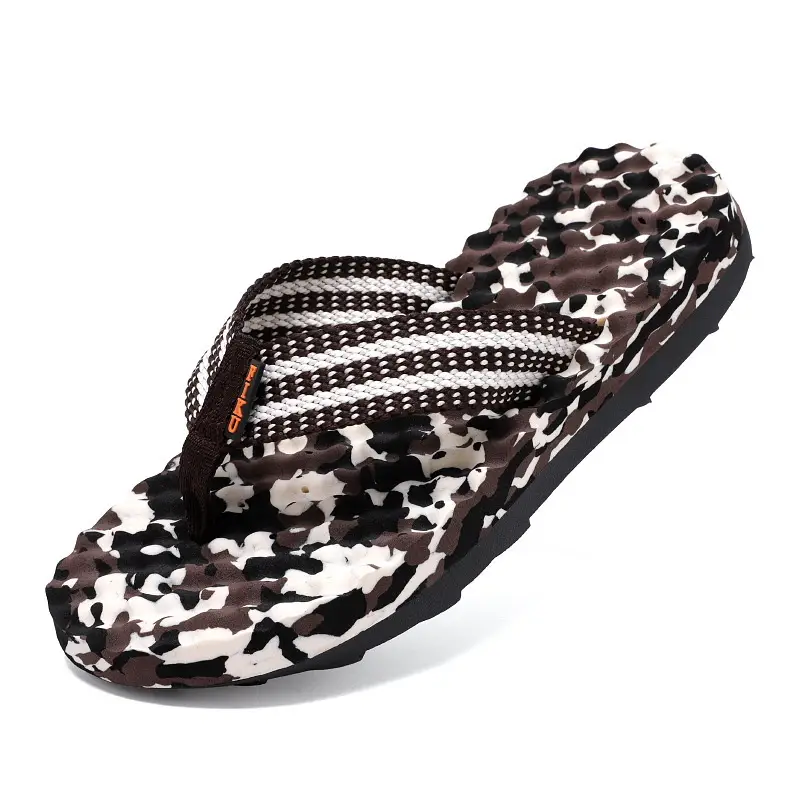 2024 Summer Vietnamese Slippers Men's Flip-Flops Shit Feeling Exterior Wear Camouflage Large Size Thick Bottom Outdoor Beach Sandals - Image 4