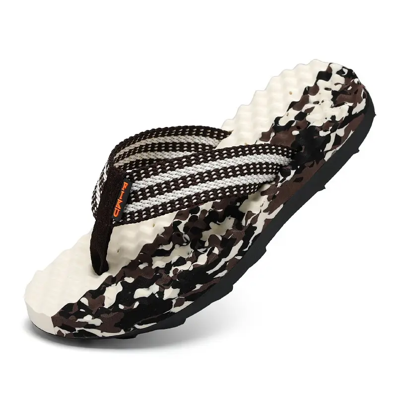 2024 Summer Vietnamese Slippers Men's Flip-Flops Shit Feeling Exterior Wear Camouflage Large Size Thick Bottom Outdoor Beach Sandals - Image 7