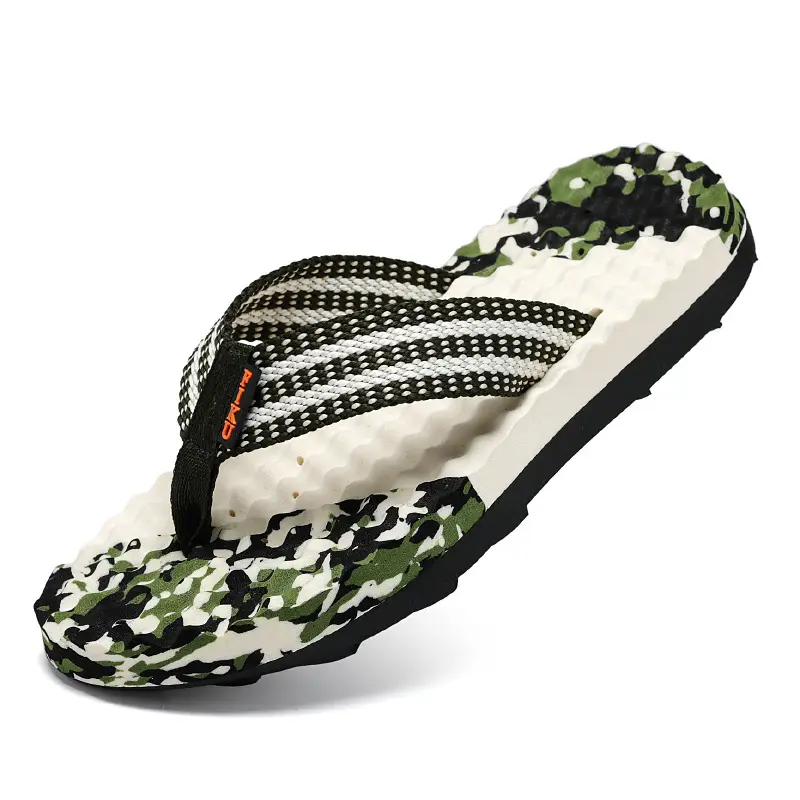 2024 Summer Vietnamese Slippers Men's Flip-Flops Shit Feeling Exterior Wear Camouflage Large Size Thick Bottom Outdoor Beach Sandals - Image 9