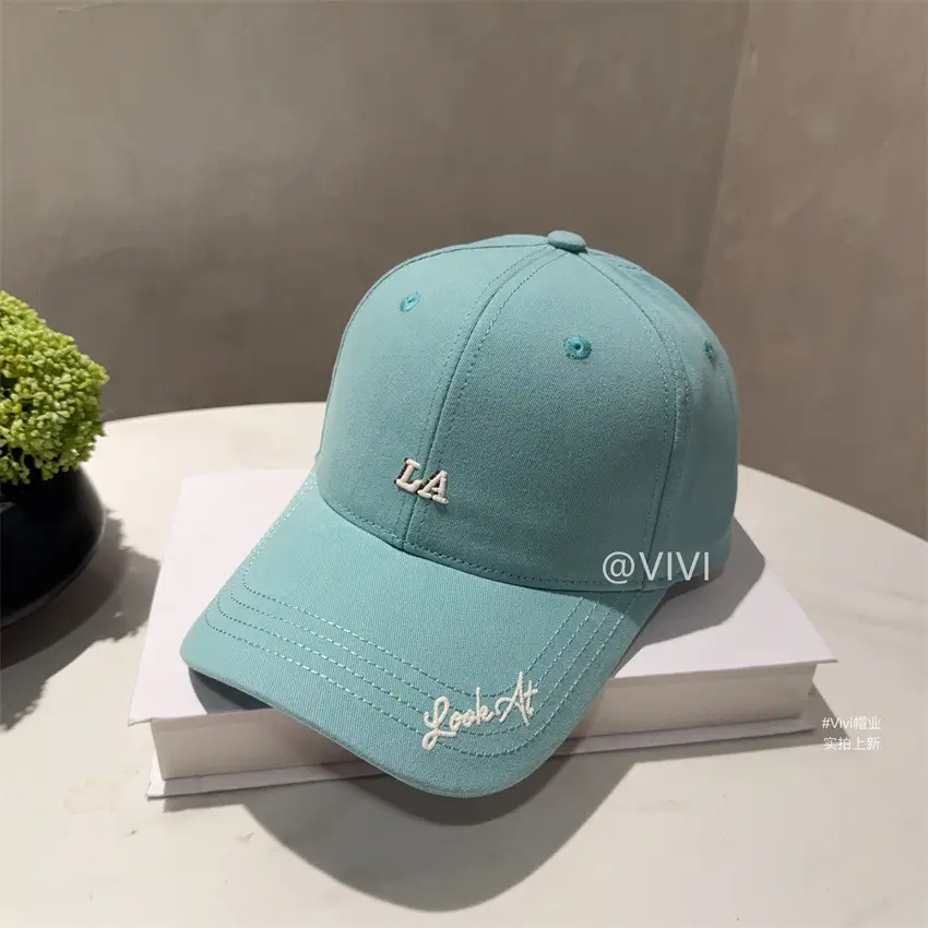 Maroon Embroidered Baseball Cap for Men Women Wide Brim Sun Hat - Image 8
